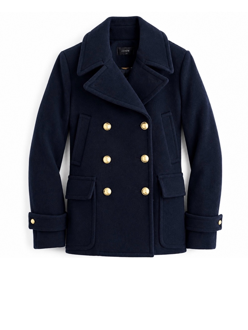 J Crew Stadium Cloth Wool Pea Coat